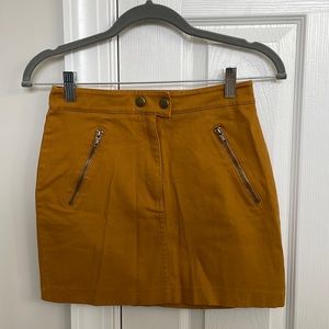 Dark Orange Forever 21 Mini Skirt
